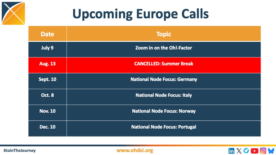OHDSI Europe Community Calls